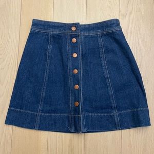 Madewell Denim Skirt Sz 0 (run big)